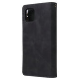 For Samsung NOTE 10 Lite Case Smartphone Shell Wallet Design Zipper Closure Overall Protection Cellphone Cover  1 black