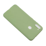 For Samsung A01/ A11/A21/A41/A51/A71/A81/A91 Mobile Phone Case Lovely Candy Color Matte TPU Anti-scratch Non-slip Protective Cover Back Case 10 beans green