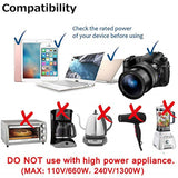 USB Charging Adapter Multifunctional UK Plug Travel Converter Suitable for iPhone iPad Samsung Bluetooth Speaker Black with white
