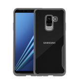 For Samsung A6 2018 Eurasia Edition Ultra Slim Translucent Back Cover Non-slip Shockproof TPU Full Protective Case  Transparent Blue
