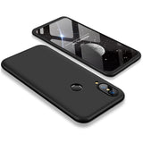 For HUAWEI P20 Lite/Nova 3E 3 in 1 Fashion Ultra Slim Full Protective Back Cover  black
