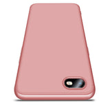 For OPPO Realme C2 Ultra Slim PC Back Cover Non-slip Shockproof 360 Degree Full Protective Case Rose gold