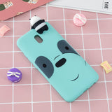 For Redmi 8/8A/5/Note 8T Mobile Phone Case Cute Cellphone Shell Soft TPU Cover with Cartoon Pig Duck Bear Kitten Lovely Pattern Light blue