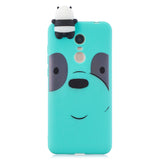 For Redmi 8/8A/5/Note 8T Mobile Phone Case Cute Cellphone Shell Soft TPU Cover with Cartoon Pig Duck Bear Kitten Lovely Pattern Light blue