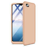 For OPPO Realme C2 Ultra Slim PC Back Cover Non-slip Shockproof 360 Degree Full Protective Case black