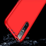 For VIVO V15pro Ultra Slim PC Back Cover Non-slip Shockproof 360 Degree Full Protective Case red