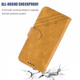 For Samsung A51/A71/M30S Case Soft Leather Cover with Denim Texture Precise Cutouts Wallet Design Buckle Closure Smartphone Shell  yellow