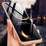 For VIVO V15pro Ultra Slim PC Back Cover Non-slip Shockproof 360 Degree Full Protective Case black