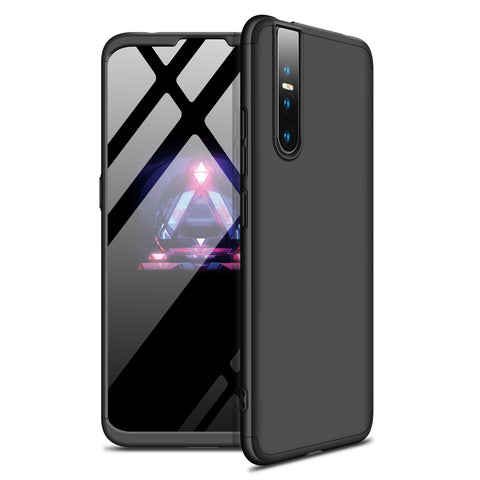 For VIVO V15pro Ultra Slim PC Back Cover Non-slip Shockproof 360 Degree Full Protective Case black