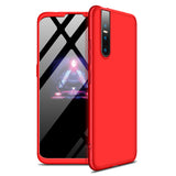 For VIVO V15pro Ultra Slim PC Back Cover Non-slip Shockproof 360 Degree Full Protective Case red