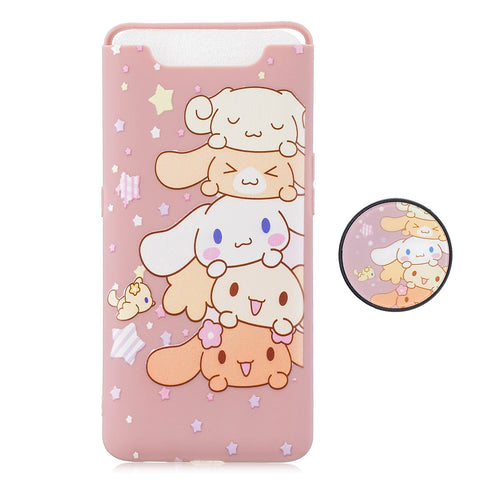 For Samsung A80 Screen Protective Shockproof TPU Full Phone Cover Cartoon Phone Case Full Body Protection Mobile Phone Case with Adjustable Bracket 1