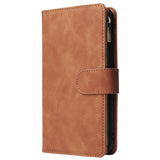 For iPhone 6 / 6S iPhone 6 plus / 6S plus iPhone 7 / 8 iPhone 7 plus / 8 plus Smart Phone Cover Coin Pocket with Cards Bracket Zipper Phone PU Leather Case Phone Cover  iPhone 7 plus / 8 plus