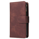 For iPhone 6 / 6S iPhone 6 plus / 6S plus iPhone 7 / 8 iPhone 7 plus / 8 plus Smart Phone Cover Coin Pocket with Cards Bracket Zipper Phone PU Leather Case Phone Cover  iPhone 7 / 8