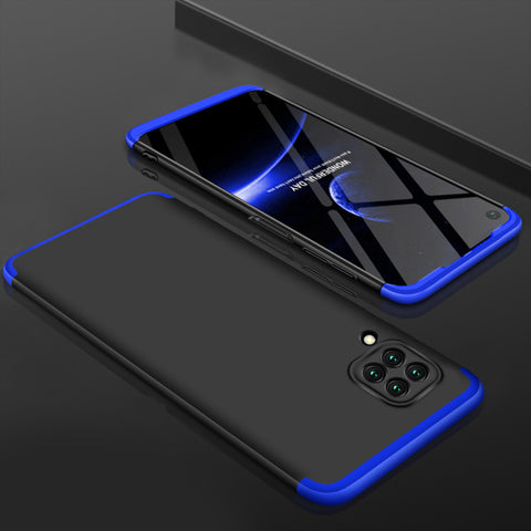 For HUAWEI Nova 6SE/P40 lite/Nova 7i Cellphone Case PC Full Protection Anti-Scratch Mobile Phone Shell Cover Blue + black