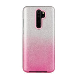 For Redmi Note 7/Note 7 pro/Note 8/Note 8 pro/8/8A Phone Case Gradient Color Glitter Powder Phone Cover with Airbag Bracket Pink