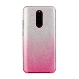 For OPPO F9/F9 Pro/A7X/F11 Pro/A8/A31 Phone Case Gradient Color Glitter Powder Phone Cover with Airbag Bracket Pink