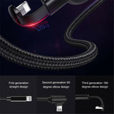 Gaming Charging Cable 180ø U Shape USB Fast Charger for iPhone with Suction Cup
