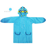 Boy Girl Cute Cartoon Ponchos Vivid Color Raincoat green
