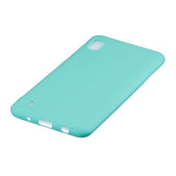 For Samsung A10 Lovely Candy Color Matte TPU Anti-scratch Non-slip Protective Cover Back Case Light blue