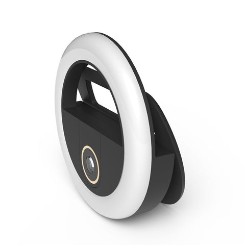 Ring Light 0.63X Wide-Angle Tablet LED Fill-in Light Rechargeable Photography Camera Selfie Flash Lamp black
