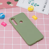 For Samsung A01/ A11/A21/A41/A51/A71/A81/A91 Mobile Phone Case Lovely Candy Color Matte TPU Anti-scratch Non-slip Protective Cover Back Case 10 beans green