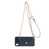 For HUAWEI Y5 2018/2019/Y6 2019/Y7 2019/PSMART Z/Y9 2019 Mobile Phone Cover with Pu Card Holder + Hand Rope + Straddle Rope black
