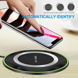 QI 10W Fast Wireless Charger Charging Pad for Huawei P30/Mate 20 Pro Samsung S10 white