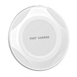 QI 10W Fast Wireless Charger Charging Pad for Huawei P30/Mate 20 Pro Samsung S10 white