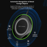 QI 10W Fast Wireless Charger Charging Pad for Huawei P30/Mate 20 Pro Samsung S10 white