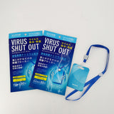Sterilization Card Air Freshener Disinfection Lanyard Protection Sterilization Card blue