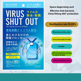 Sterilization Card Air Freshener Disinfection Lanyard Protection Sterilization Card blue
