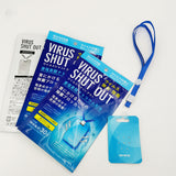 Sterilization Card Air Freshener Disinfection Lanyard Protection Sterilization Card blue
