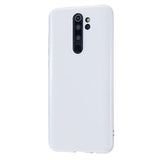 For Redmi Note 8/8 Pro Cellphone Cover Reinforced Soft TPU Phone Case Anti-scratch Full Body Protection Milk white