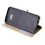For Samsung J4 plus Flip-type Leather Protective Phone Case with 3 Card Position Buckle Design Phone Cover  Gold