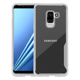 For Samsung A6 2018 Eurasia Edition Ultra Slim Translucent Back Cover Non-slip Shockproof TPU Full Protective Case  Transparent gray