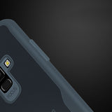 For Samsung A6 2018 Eurasia Edition Ultra Slim Translucent Back Cover Non-slip Shockproof TPU Full Protective Case  Transparent gray