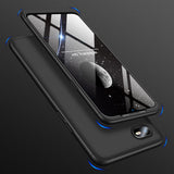 For OPPO Realme C2 Ultra Slim PC Back Cover Non-slip Shockproof 360 Degree Full Protective Case black