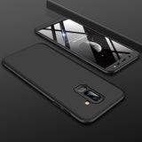 For Samsung J8 2018 360 Degree Protective Case Ultra Thin Hard Back Cover black