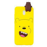 For Redmi 8/8A/5/Note 8T Mobile Phone Case Cute Cellphone Shell Soft TPU Cover with Cartoon Pig Duck Bear Kitten Lovely Pattern Yellow