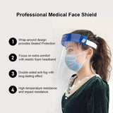 Double-sided Transparent Anti-fog Anti-liquid Splash Eye Protection Face Shield random color