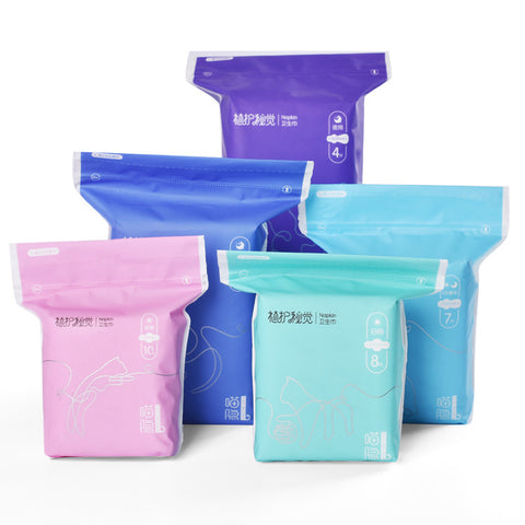 Soft Skin Friendly Ultra Thin Breathable Daily / Night Sanitary Napkins Sanitary Pad 360mm * 5 pieces for night use