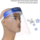 Double-sided Transparent Anti-fog Anti-liquid Splash Eye Protection Face Shield random color