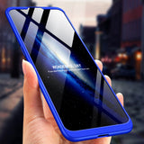 For VIVO V15pro Ultra Slim PC Back Cover Non-slip Shockproof 360 Degree Full Protective Case Red black red