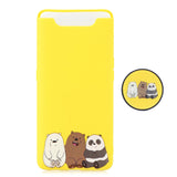 For Samsung A80 Screen Protective Shockproof TPU Full Phone Cover Cartoon Phone Case Full Body Protection Mobile Phone Case with Adjustable Bracket 7