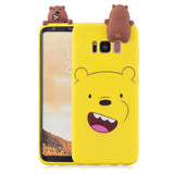 For Samsung S8 3D Cartoon Lovely Coloured Painted Soft TPU Back Cover Non-slip Shockproof Full Protective Case sapphire