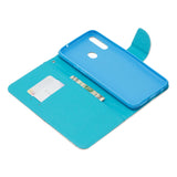 For Samsung A10S/A20S Smartphone Case PU Leather Phone Shell Lovely Cartoon Pattern Card Slots Overall Protection Rainbow horse