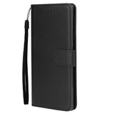 For Samsung Note 20/Note 20 Ultra PU Leather Three-card Photo Frame Front Buckle Mobile Phone shell black