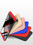 For Samsung J6 2018/on 6 Ultra Slim 360 Degree Non-slip Shockproof Full Protective Case Red black red