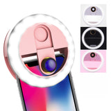 Ring Light 0.63X Wide-Angle Tablet LED Fill-in Light Rechargeable Photography Camera Selfie Flash Lamp white
