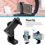 Universal Smartphone Tripod Adapter Cell Phone Holder Mount for iPhone iPad black